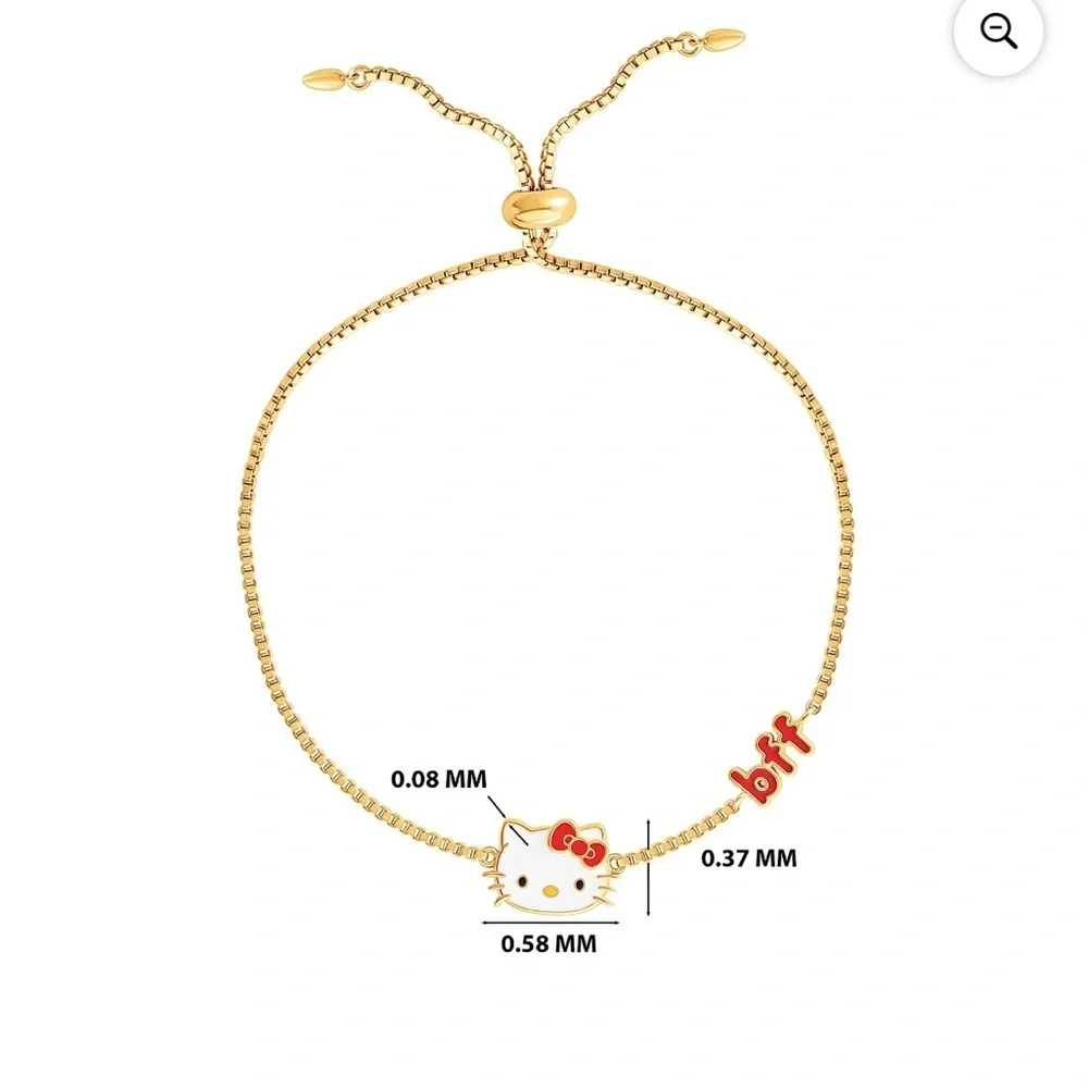 Hello Kitty BFF Gold and Red Charm Bracelets New